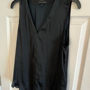 Banana Republic Soft Satin Sleeveless V-neck Top